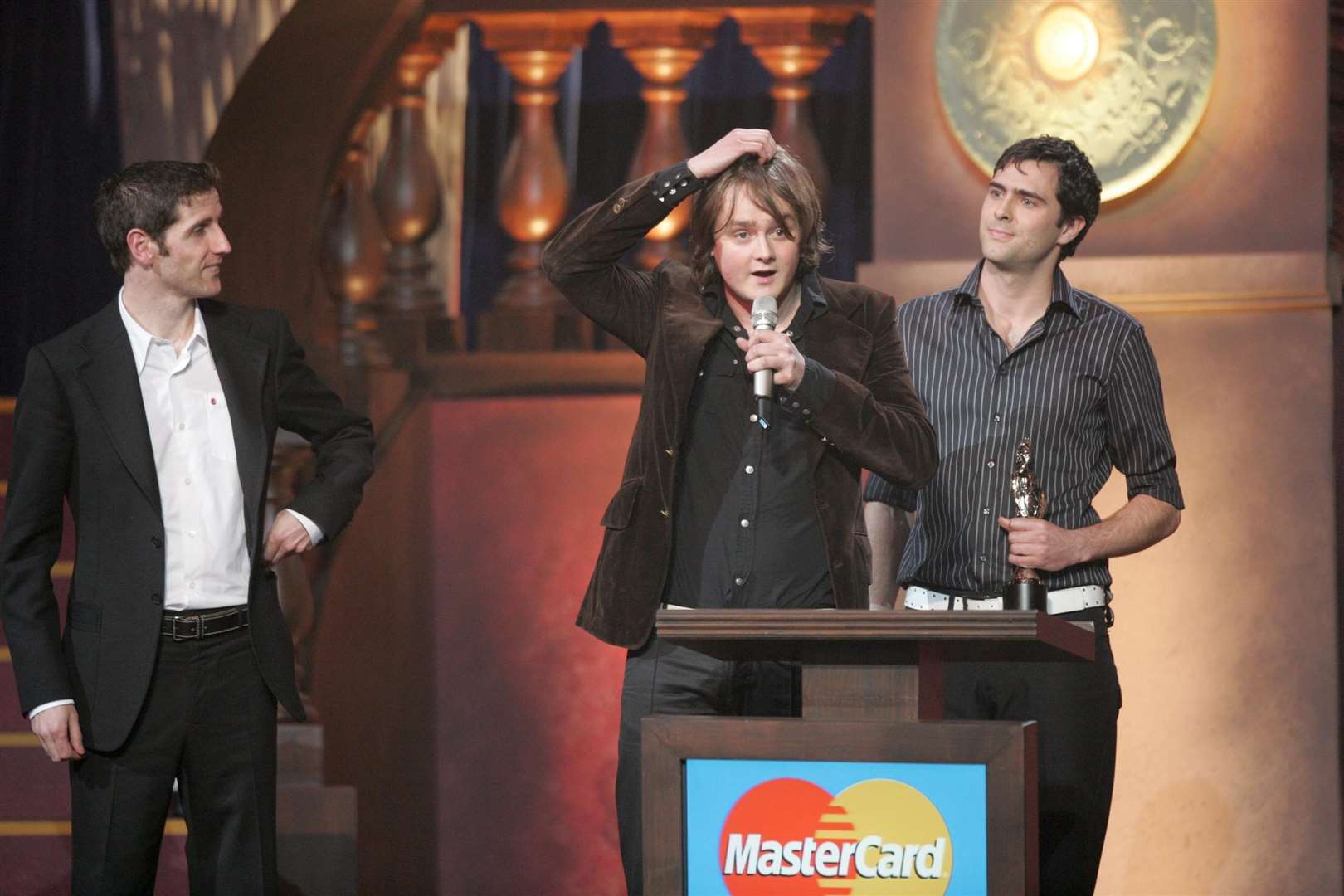 Keane collecting their Brit Award in 2005. Picture: John Marshall - JM Enternational (7065719)