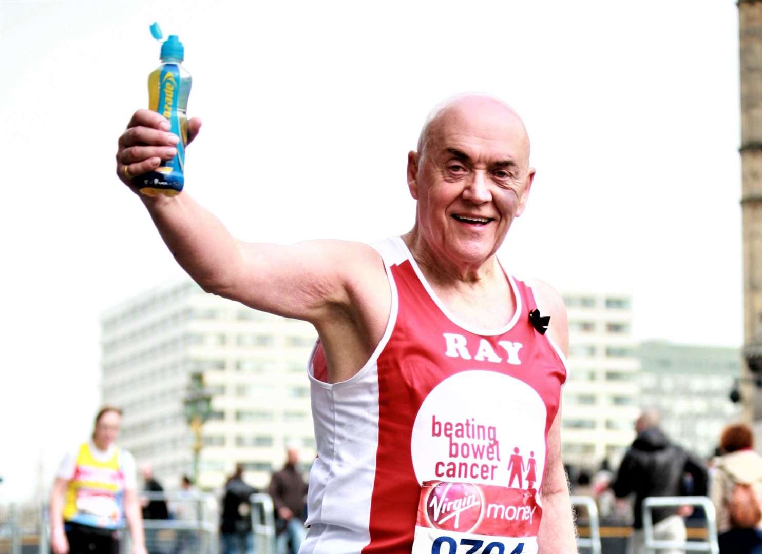 Mr Johnson in his first London Marathon