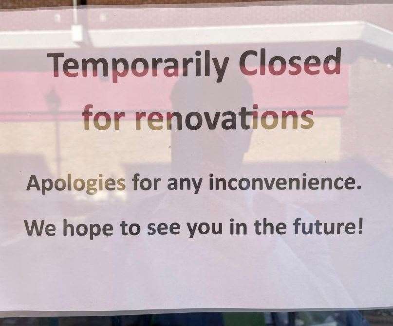 The restaurant has yet to announce when it will reopen in Station Street, Sittingbourne. Picture: Joe Crossley