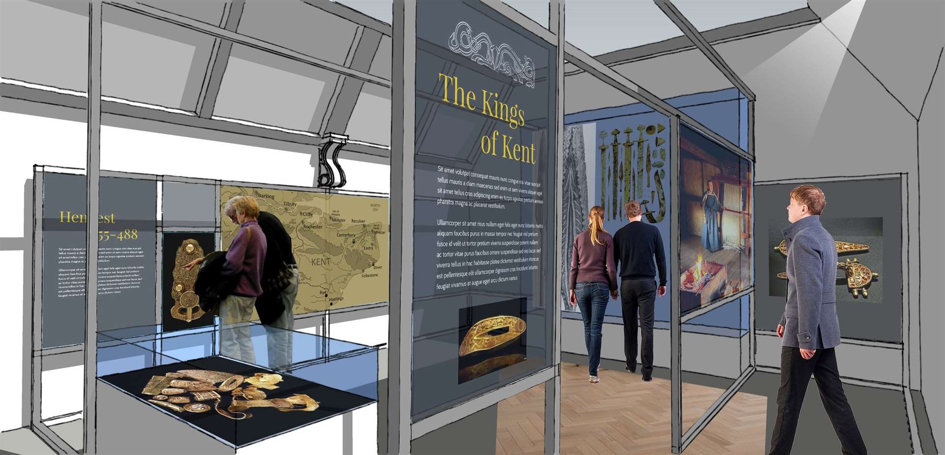 How a new gallery at Maidstone Museum could look. Picture: Innes Associates Architecture and Urban Design