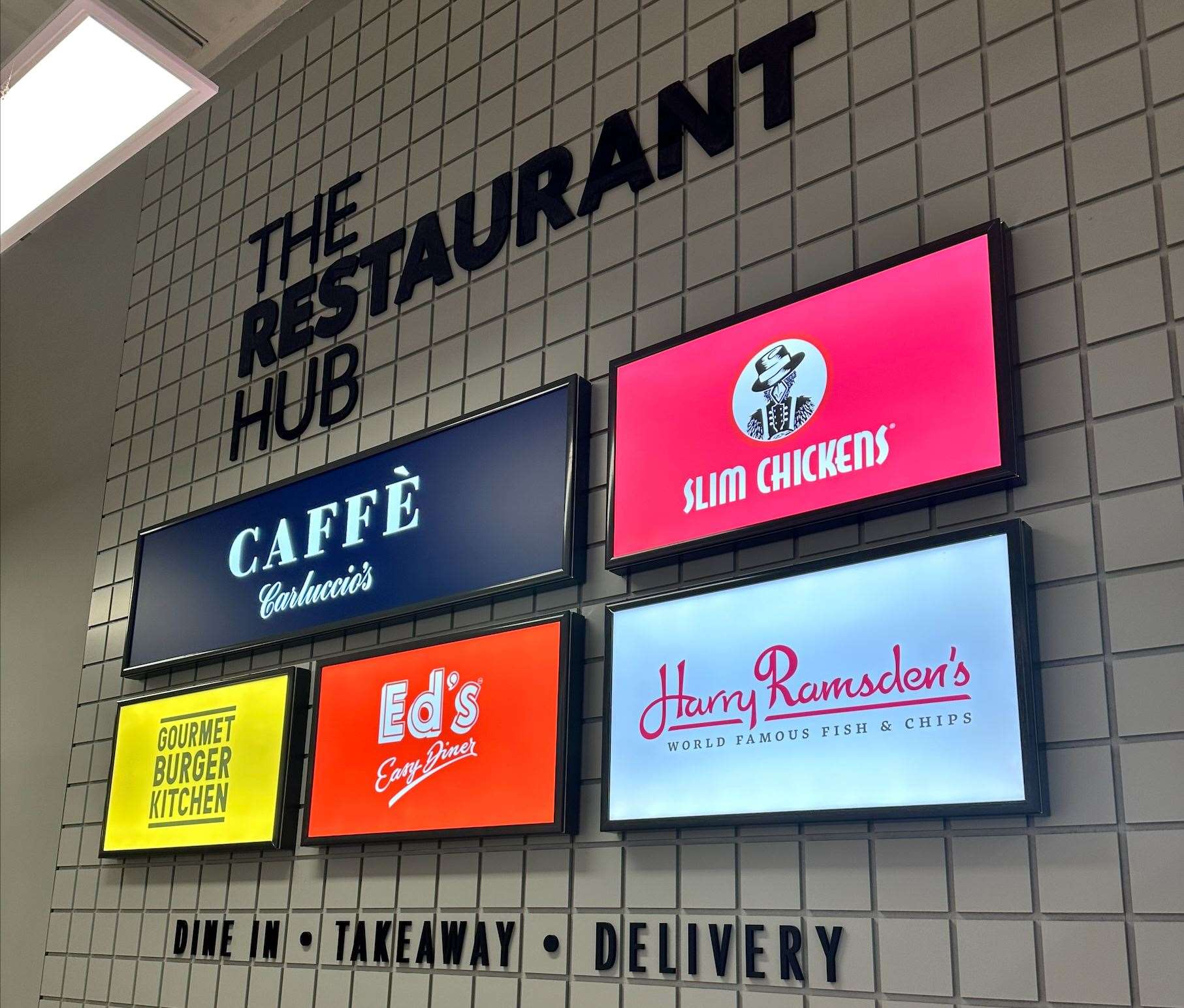 The Restaurant Hub carries five different chains