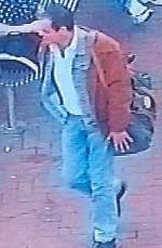 The CCTV image of the man police wish to question
