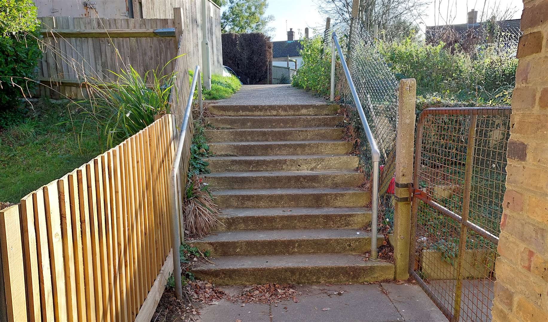 The steps from the car park don't allow disability access