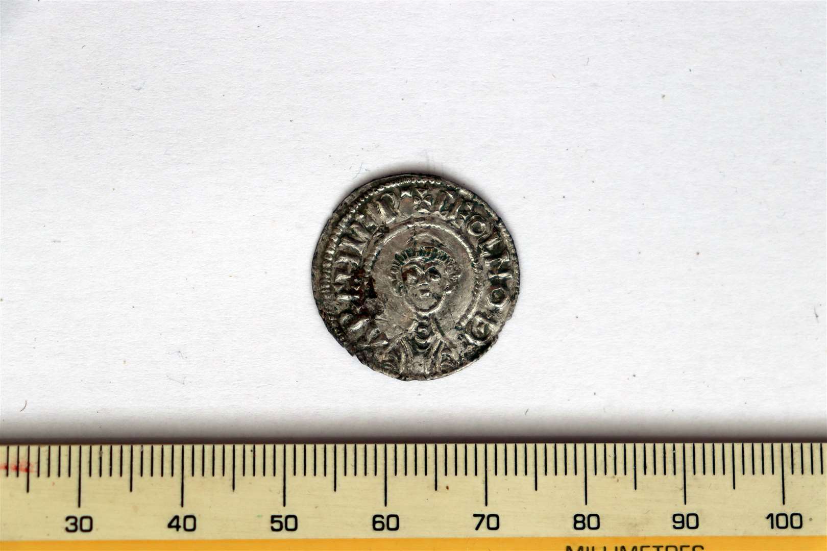 Dateable artefacts such as silver coins were discovered at the site. Picture: Dr Gabor Thomas