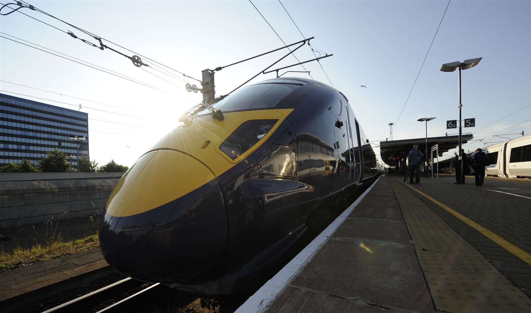 The high-speed train at Ashford International. Picture: Barry Goodwin