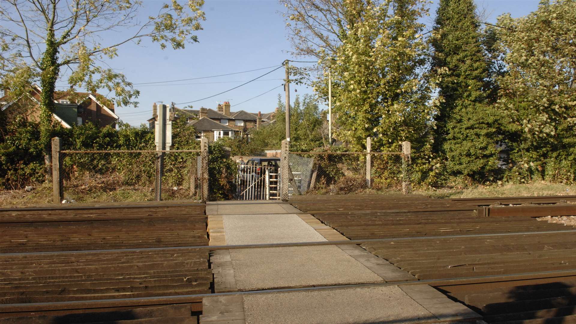 The current Glebe Way crossing.