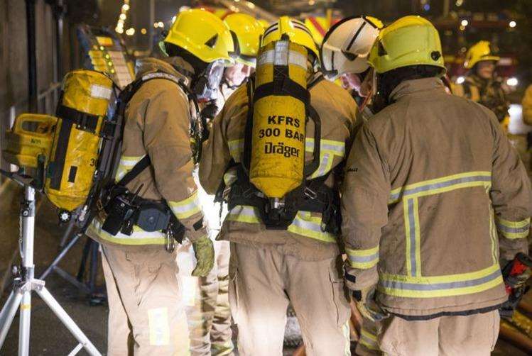 Fire crews attended a fire in Dartford.