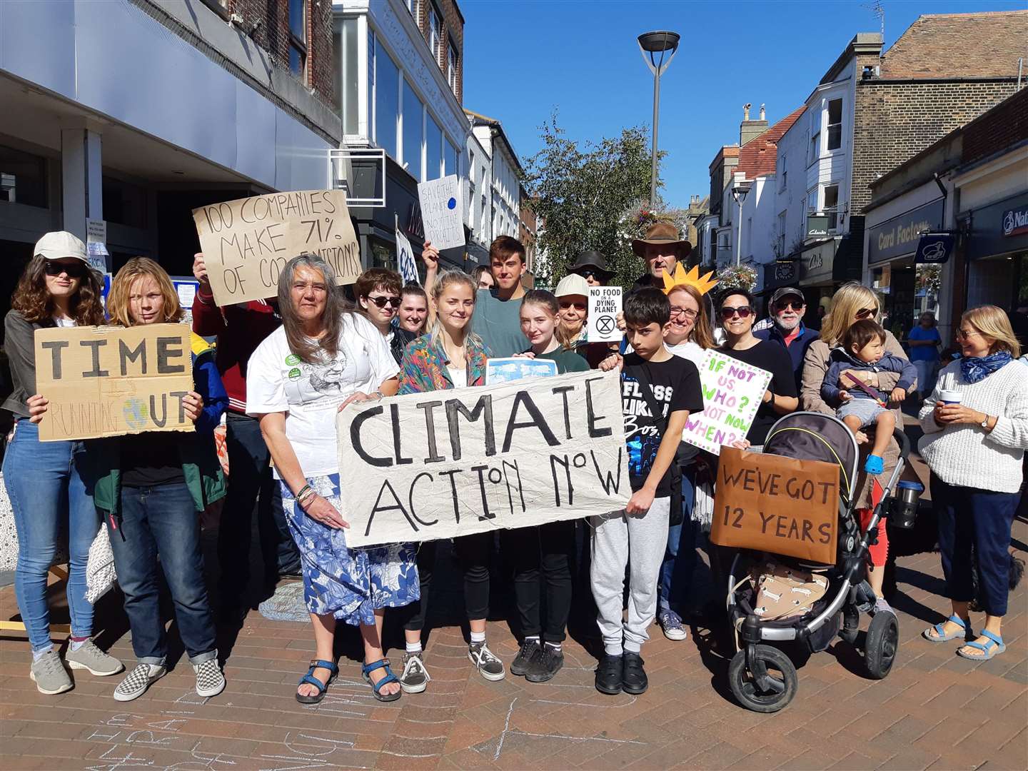 You Strike 4 Change and East Kent Climate Action joined together to hold the march in Deal High Street