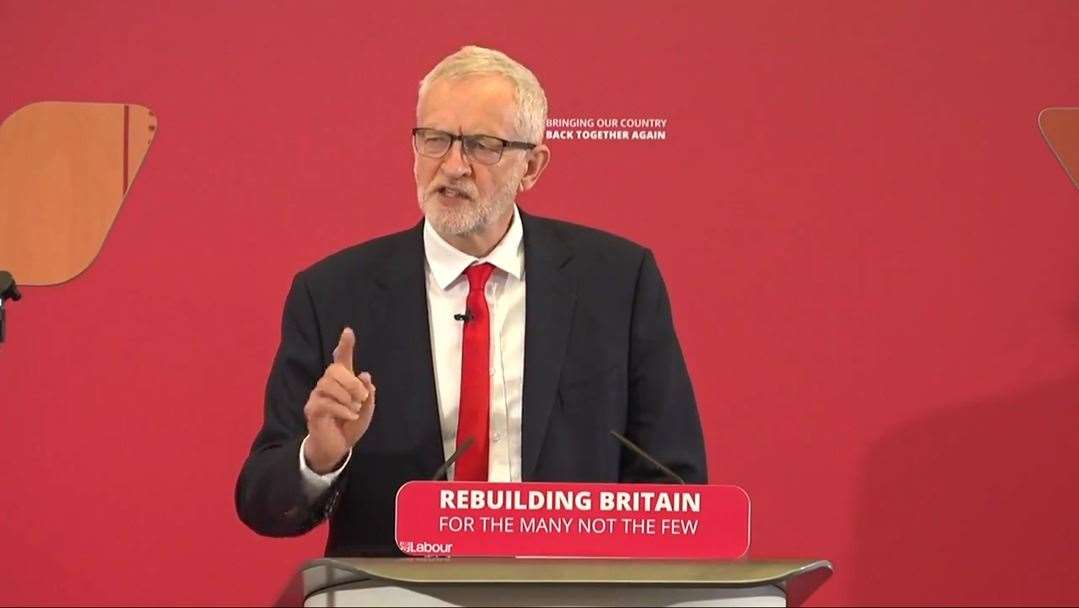Labour leader Jeremy Corbyn has launched his party's manifesto for the European elections in Medway (10448091)