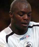 Adebayo Akinfenwa is a free agent after leaving Swansea. Picture courtesy South Wales Evening Post