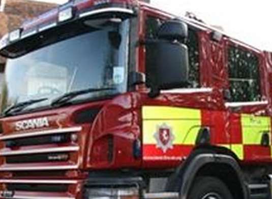 Firefighters were called to Wear Bay Road