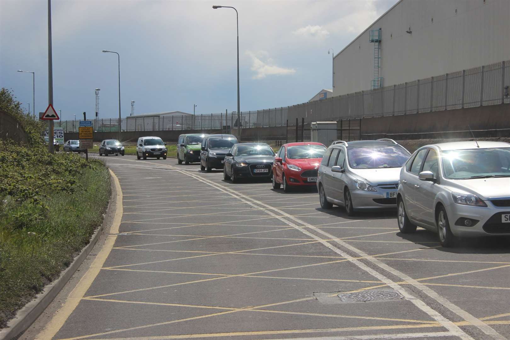 Traffic at Brielle Way, Blue Town, Sheerness, Sheppey. File photo