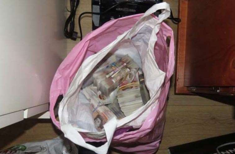 Cash was also found at Ermal Shtrezi's address. Picture: Met Police