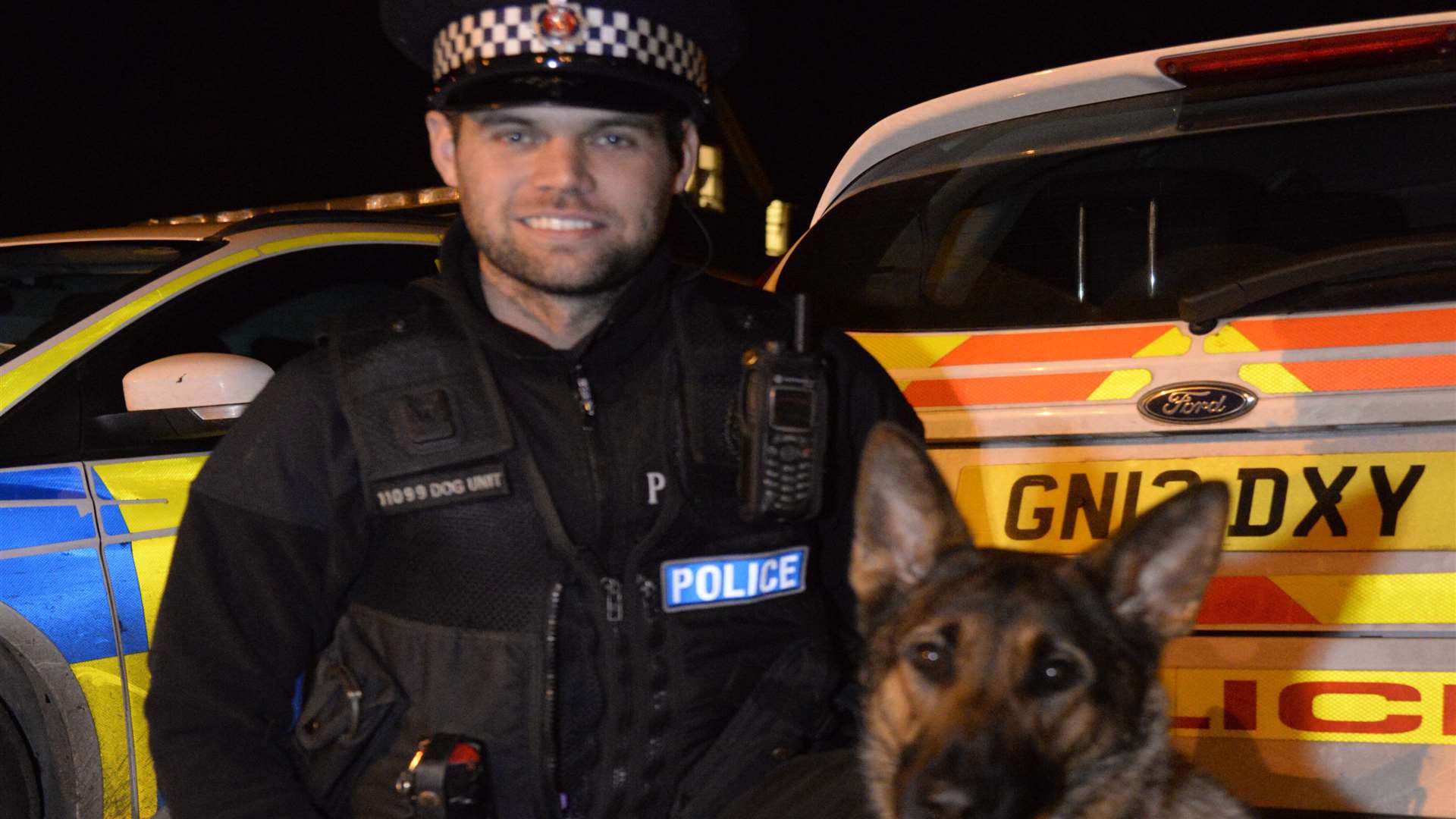 PC Paul Bassett and his dog Piper