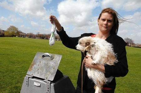 Nicola Blackbourn with her dog Jazz