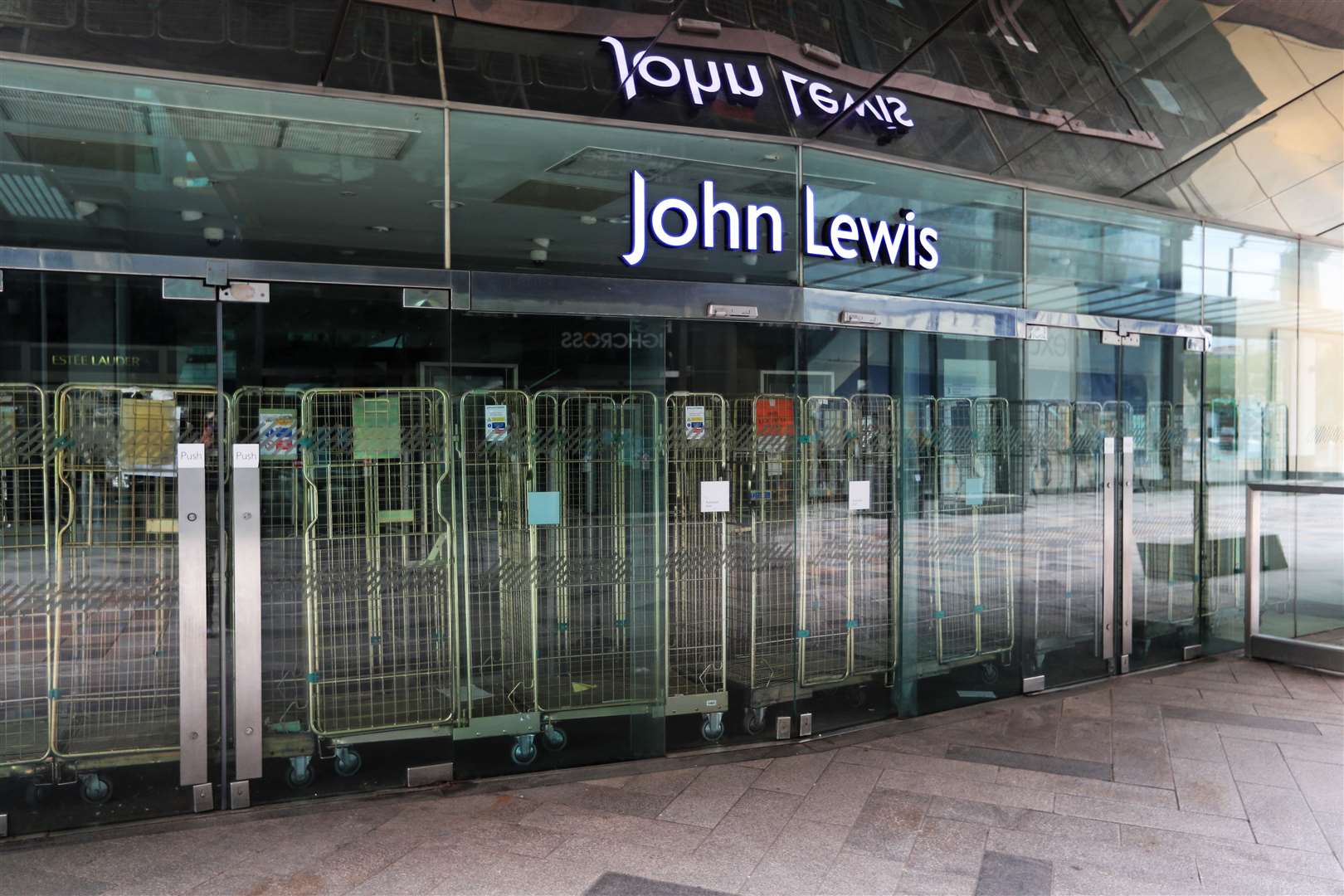 All John Lewis stores are currently closed due to lockdown restrictions (PA)