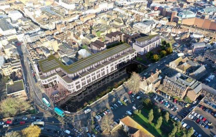 An artists' impression of how the Len House site will look after redevelopment