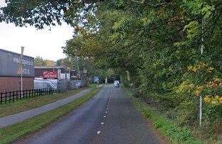 The crash between a bus and a car happened in Lords Wood Lane near Chatham. Picture: Google Street View