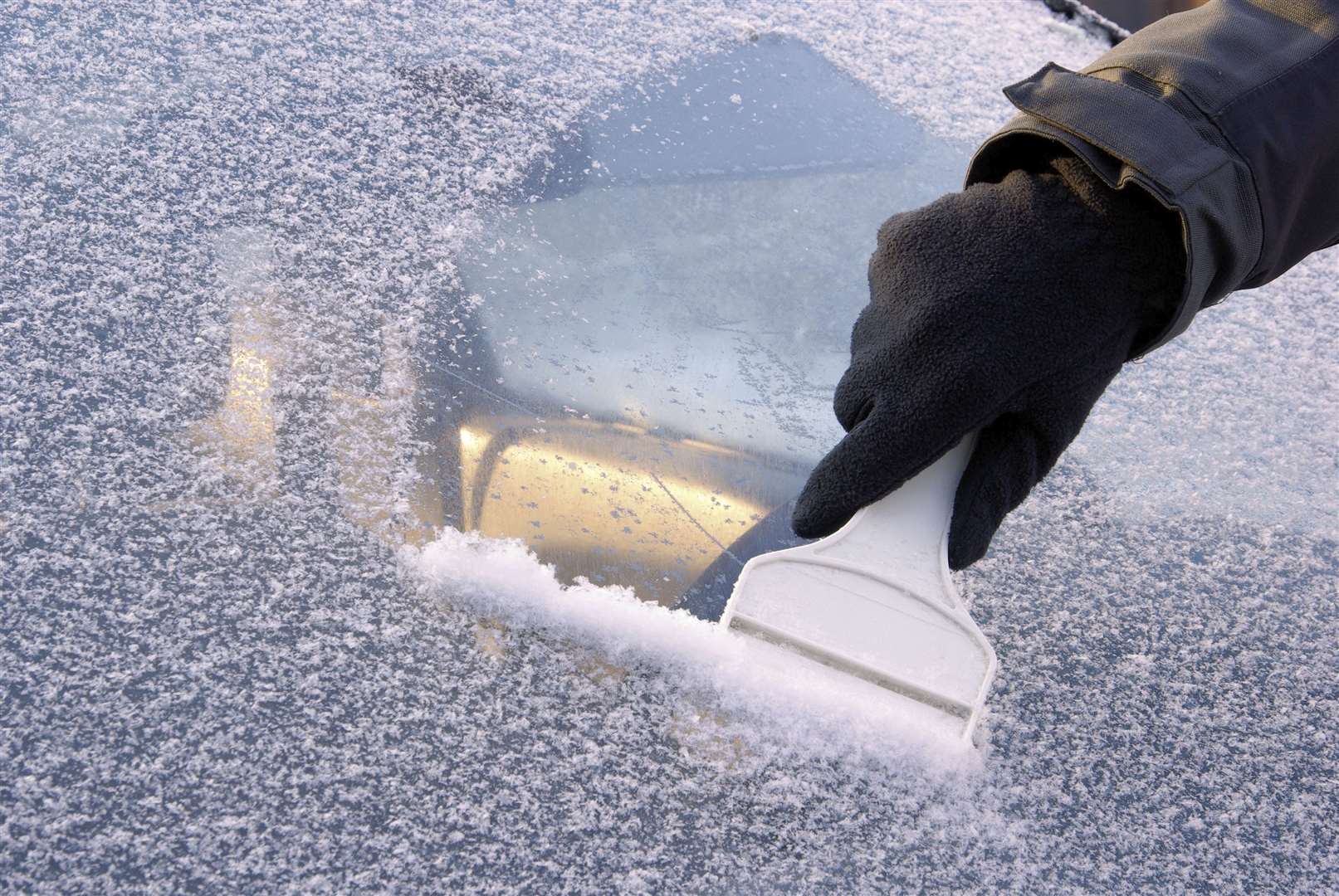Halfords recommends a winter car kit including ice scrapers and de-icer. Picture: Thinkstock.
