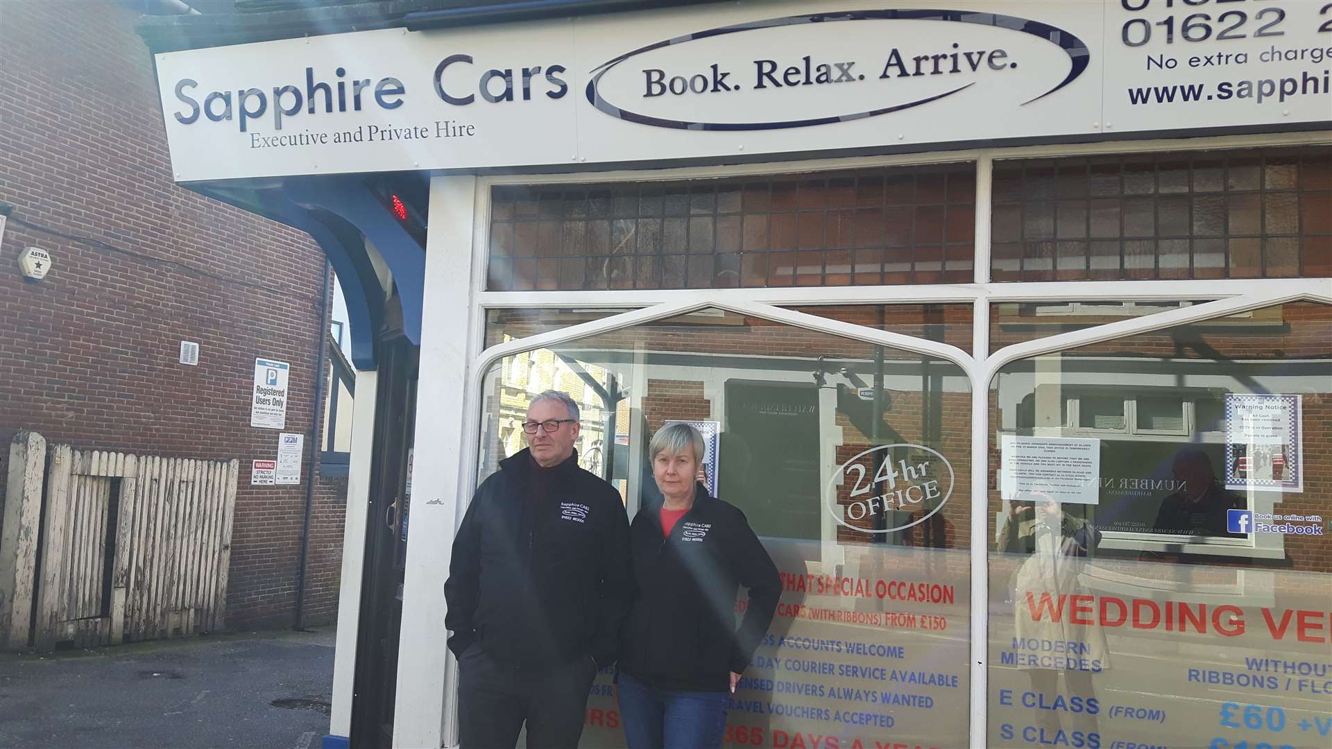 Mark and Tracie Jones, owners of Sapphire Cars, Pudding Lane, Maidstone