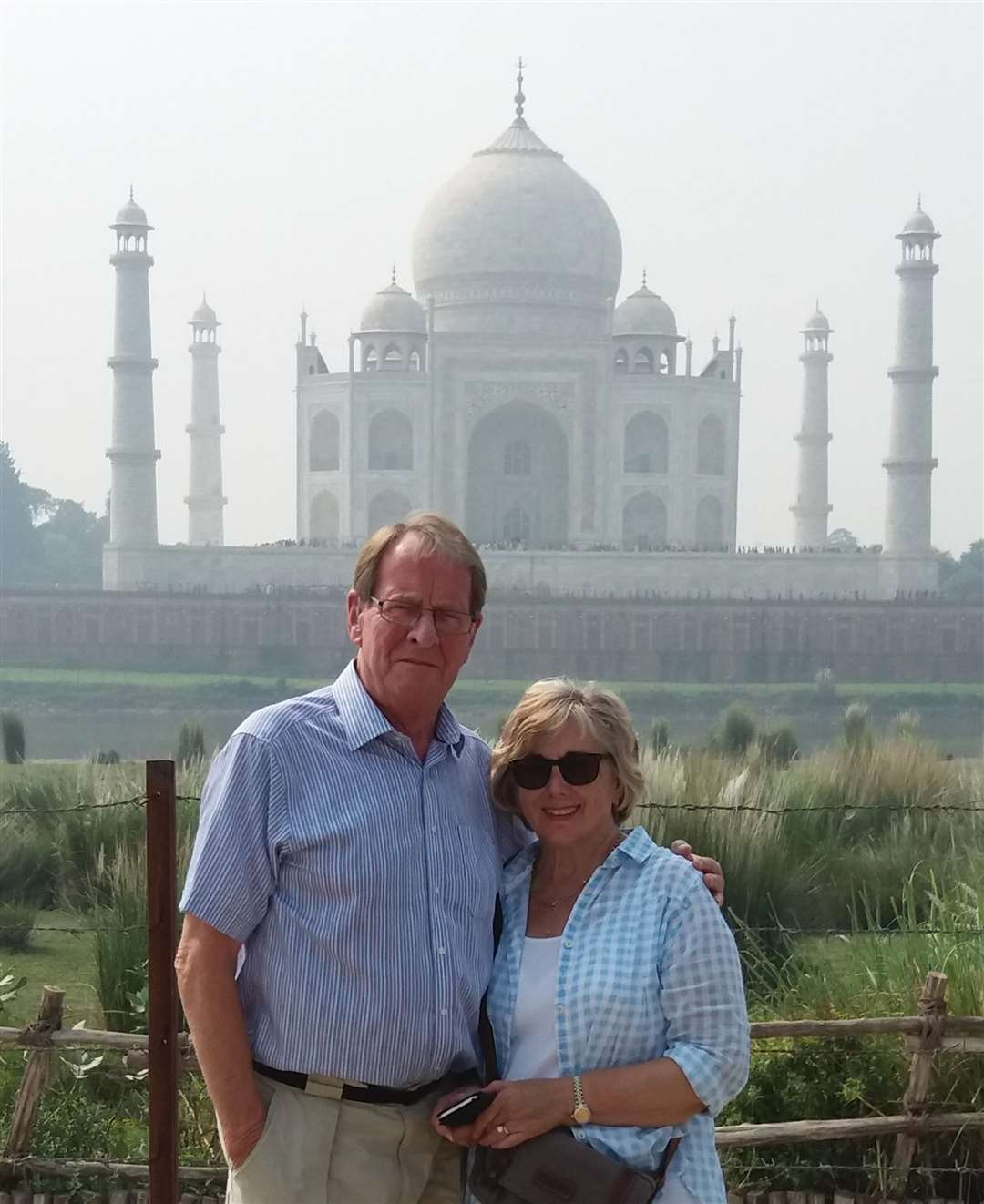 Kirstine Carr and her late-husband Cllr David Carr on holiday to India (6624604)