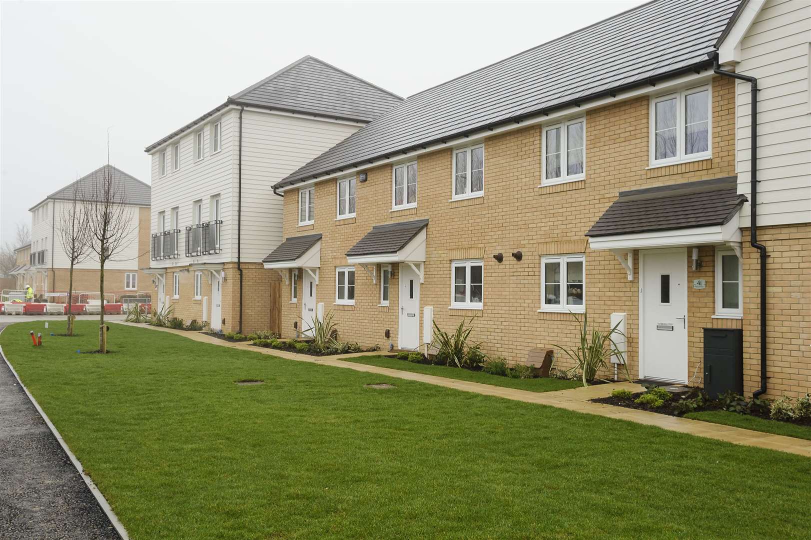 Some of the hundreds of new homes that have already gone up in the area: Bovis Homes at Orchard Fields