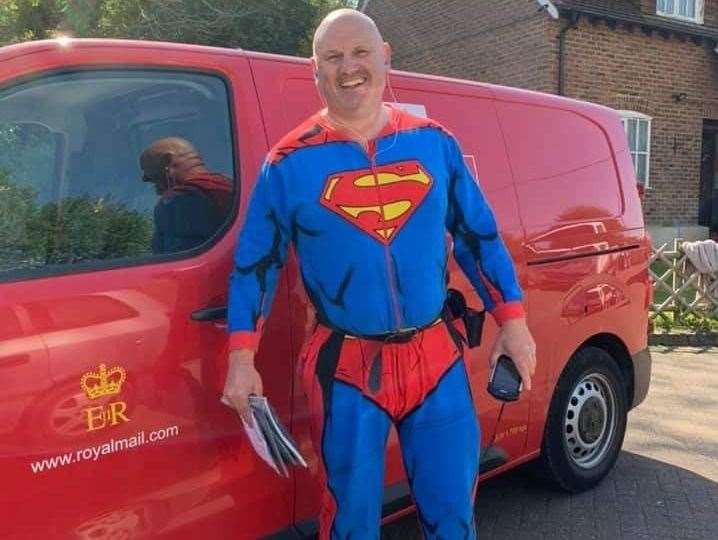 Gary Waller's first fancy dress costume was his Superman onesie