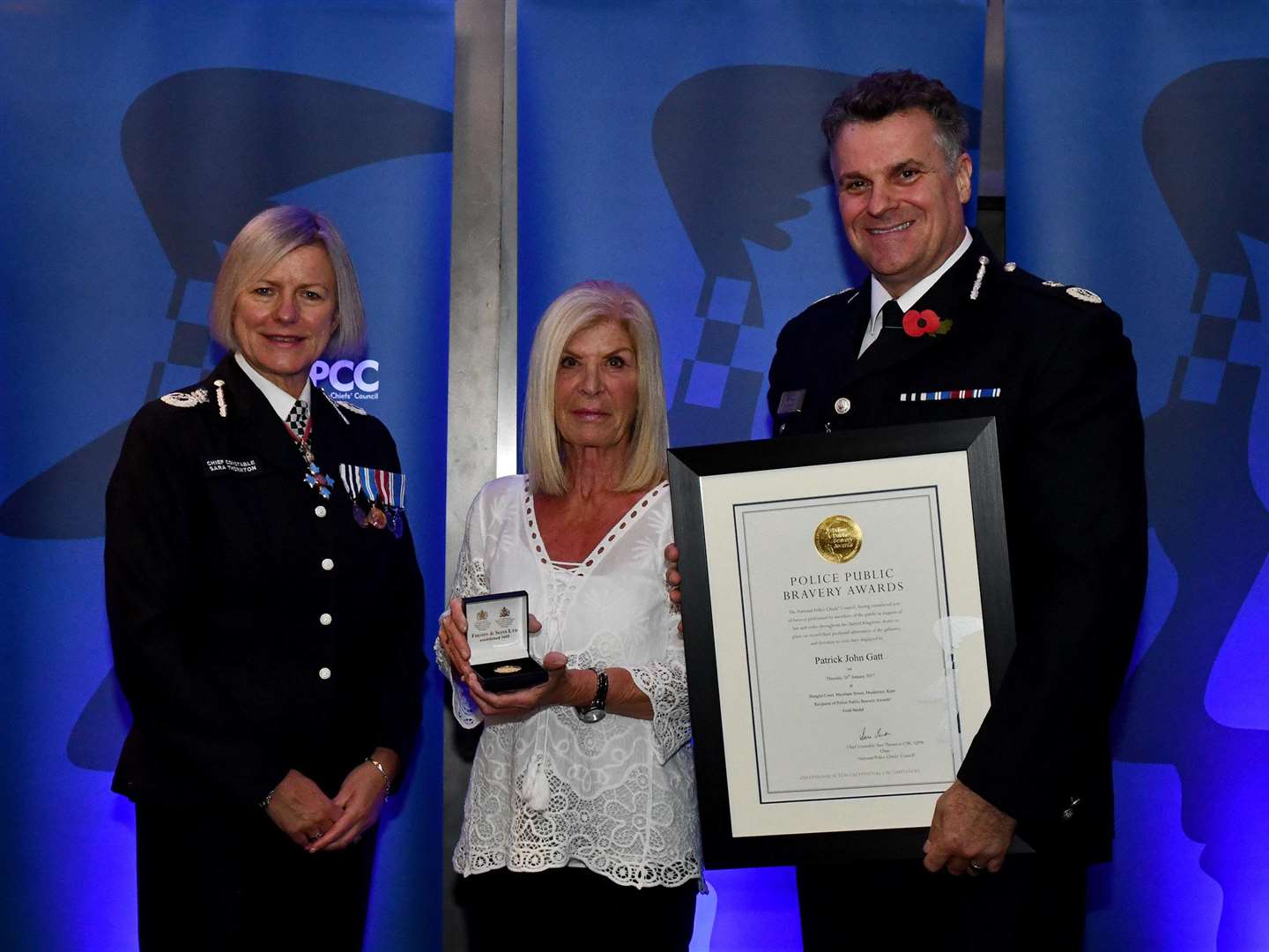 Marion Rudd collected an award on behalf of her brother Patrick (5137008)