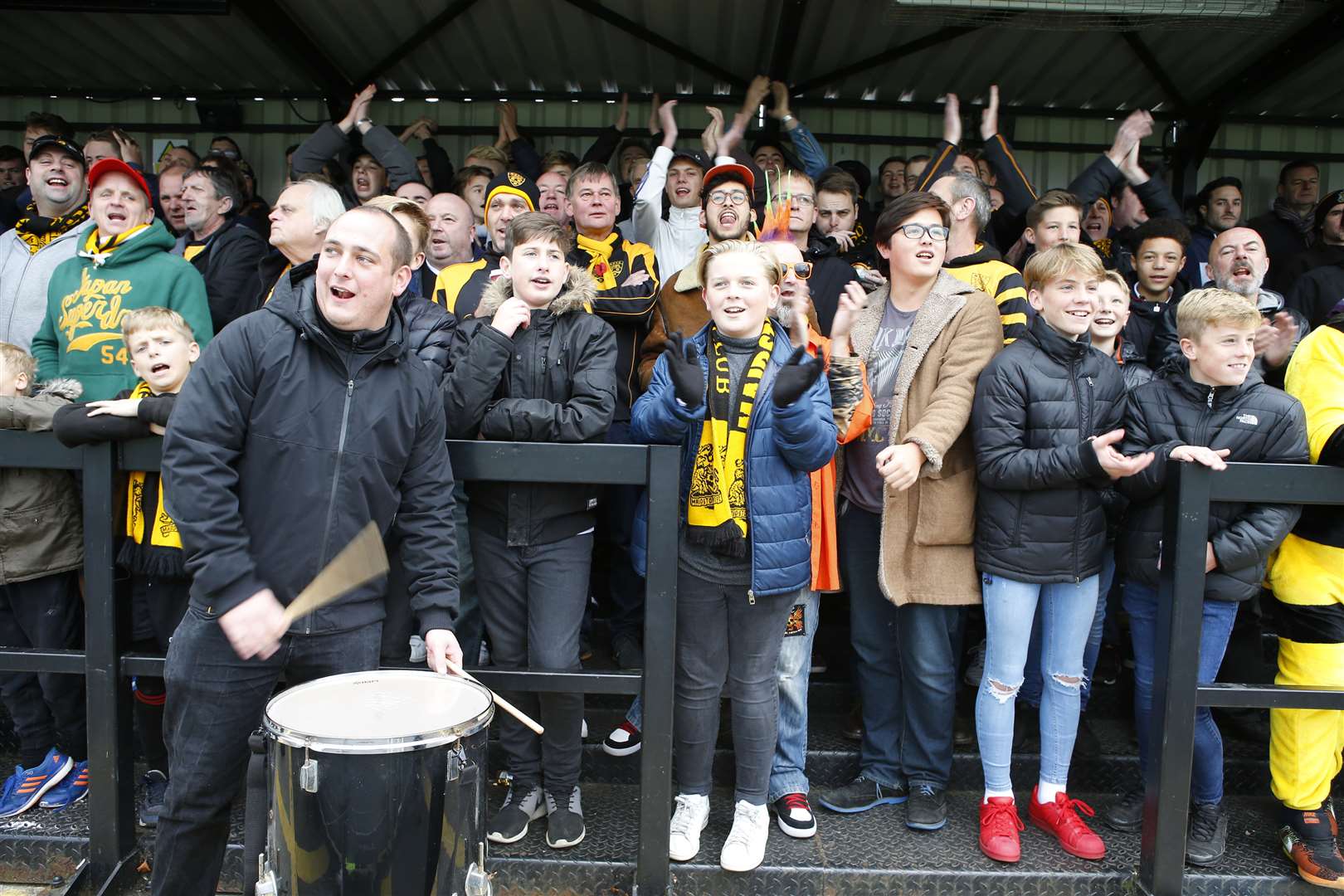 Maidstone players want to help fans reach Rochdale Picture: Andy Jones