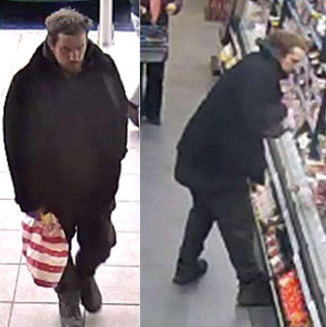 Lee Whiting was caught on CCTV stealing, picture Kent Police