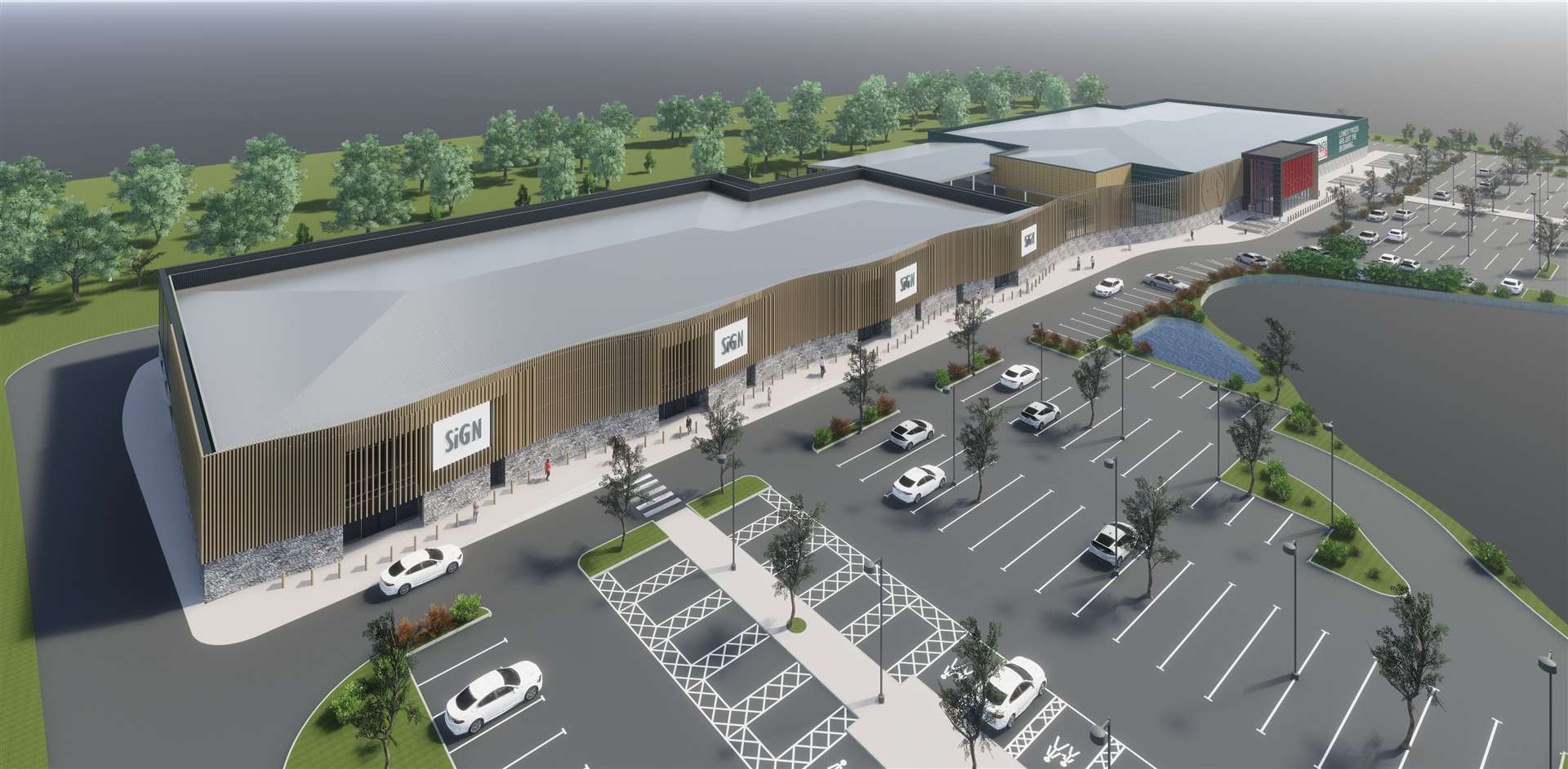 How the 'Drovers Retail Park' could look