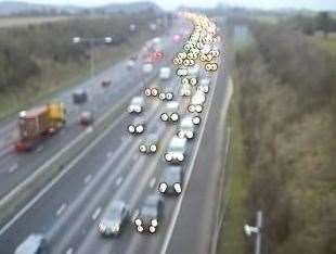 There are current delays on the M25. Picture: National Highways