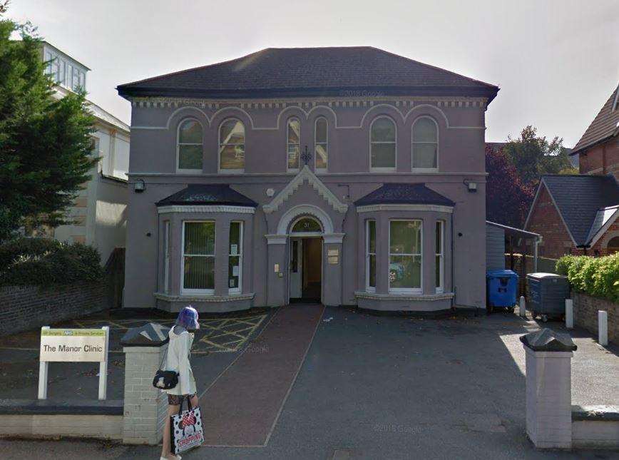 Manor Clinic, Folkestone. Credit: Google Maps (5768159)