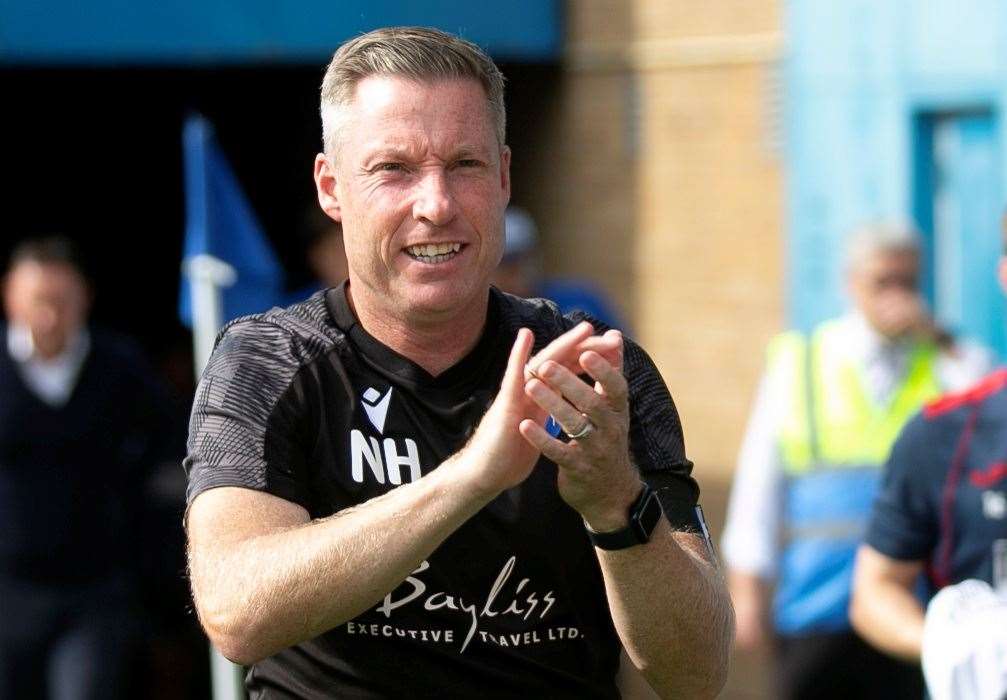 Gillingham manager Neil Harris ready for a challenge at Crewe Picture: @Julian_KPI