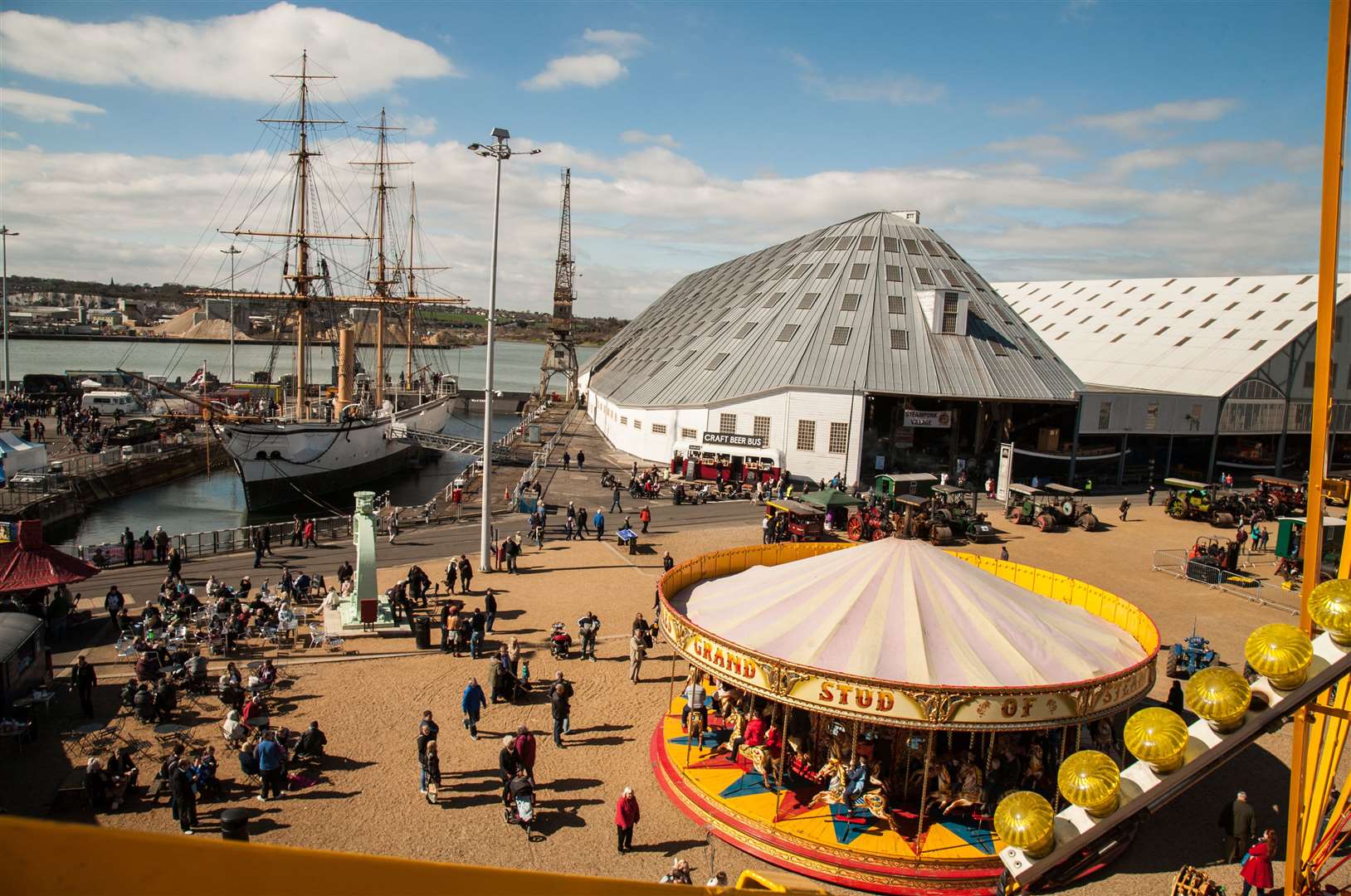 The Festival of Steam and Transport, hosted at the Chatham Historic Dockyard