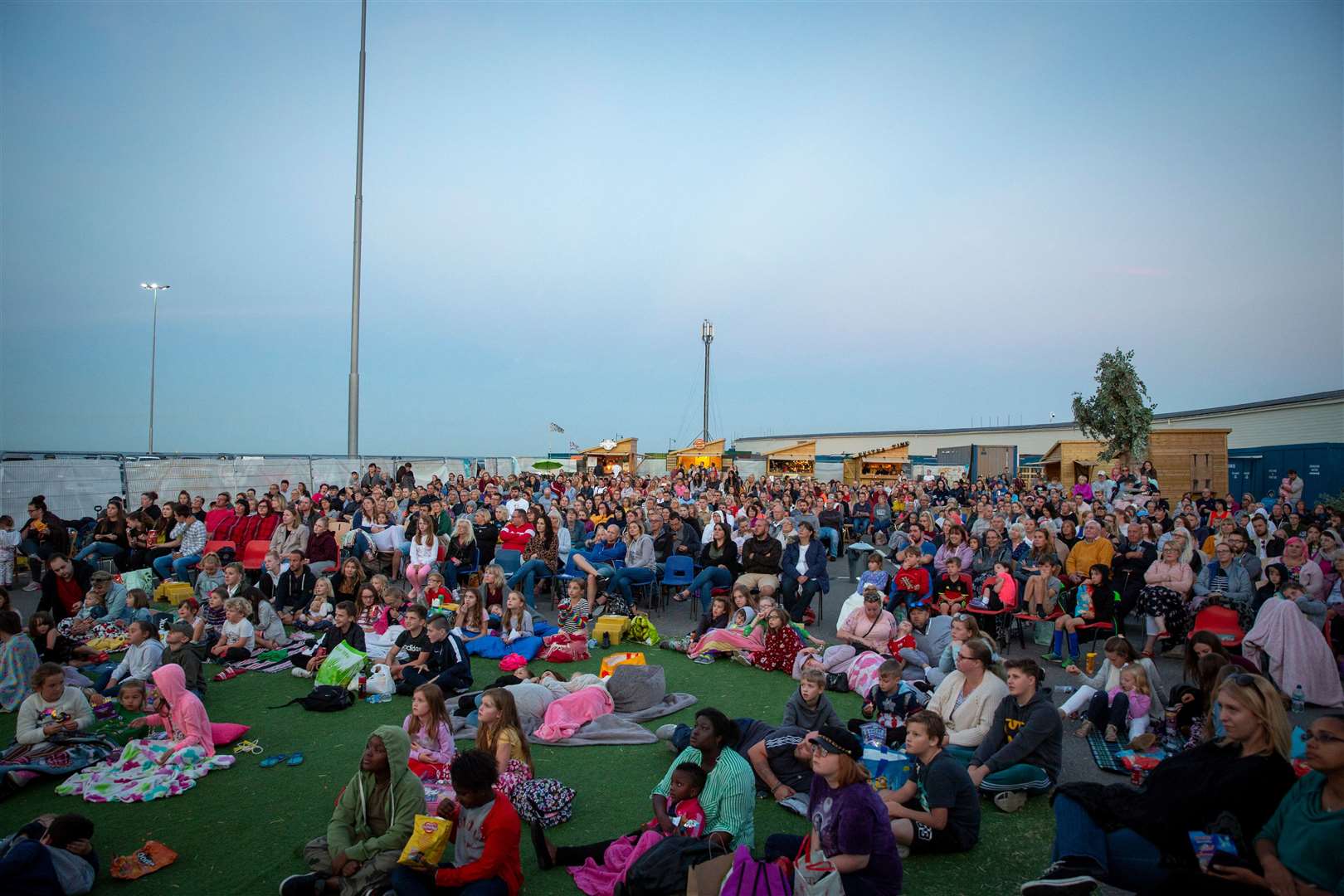 The Harbour Screen was introduced in 2018. Pictured: Film fans watching The Greatest Showman. Picture © Andy Aitchison