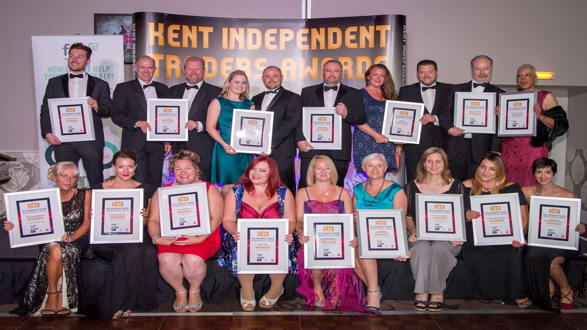 Winners at the Kent Independent Traders Awards 2016. Picture: Schumann Photography