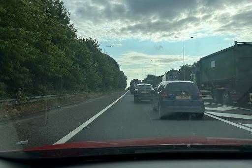 Drivers are facing delays on the M2 and A249 due to congestion. Picture: Brad Harper