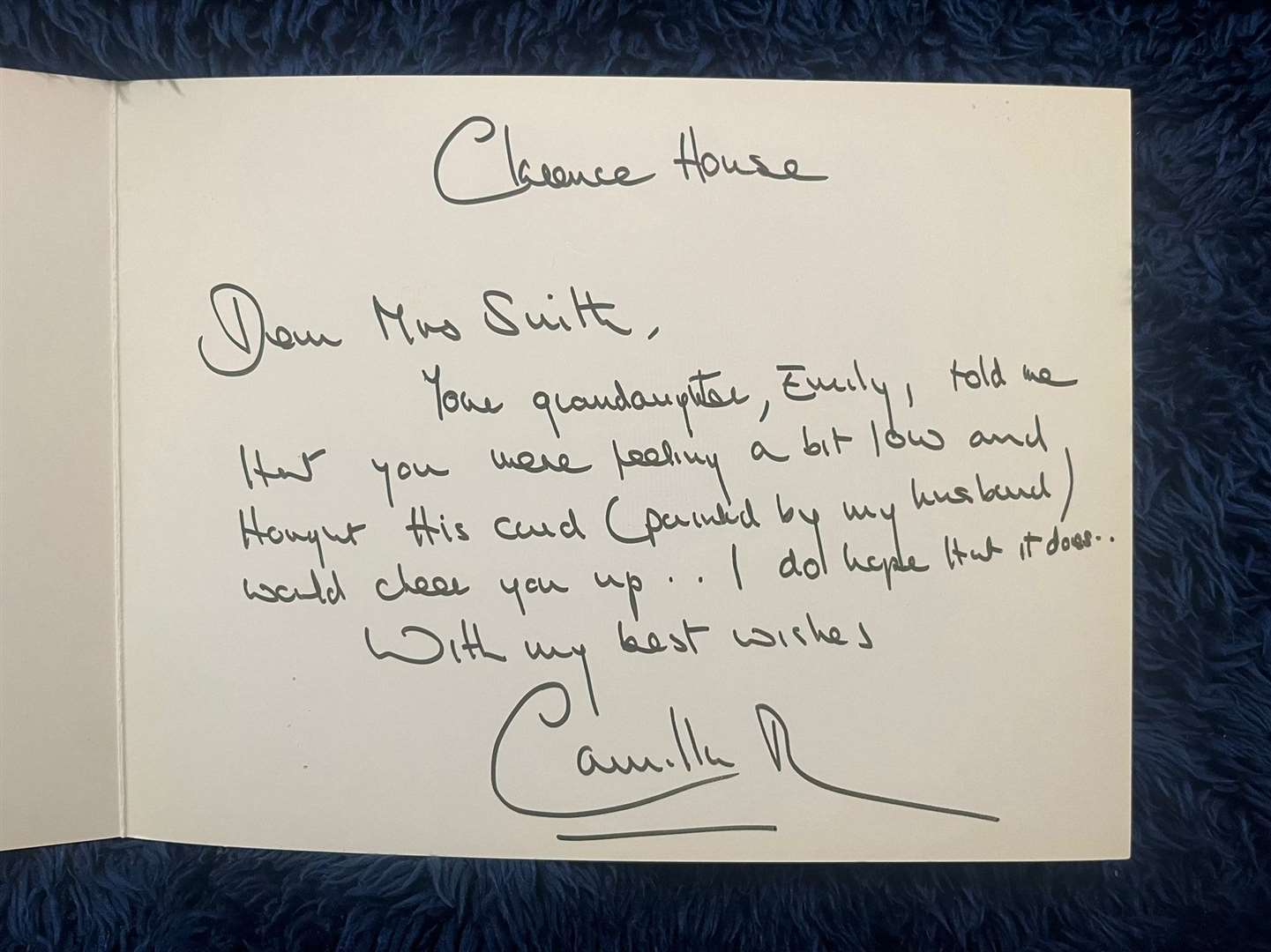 Lois received a letter from Camilla