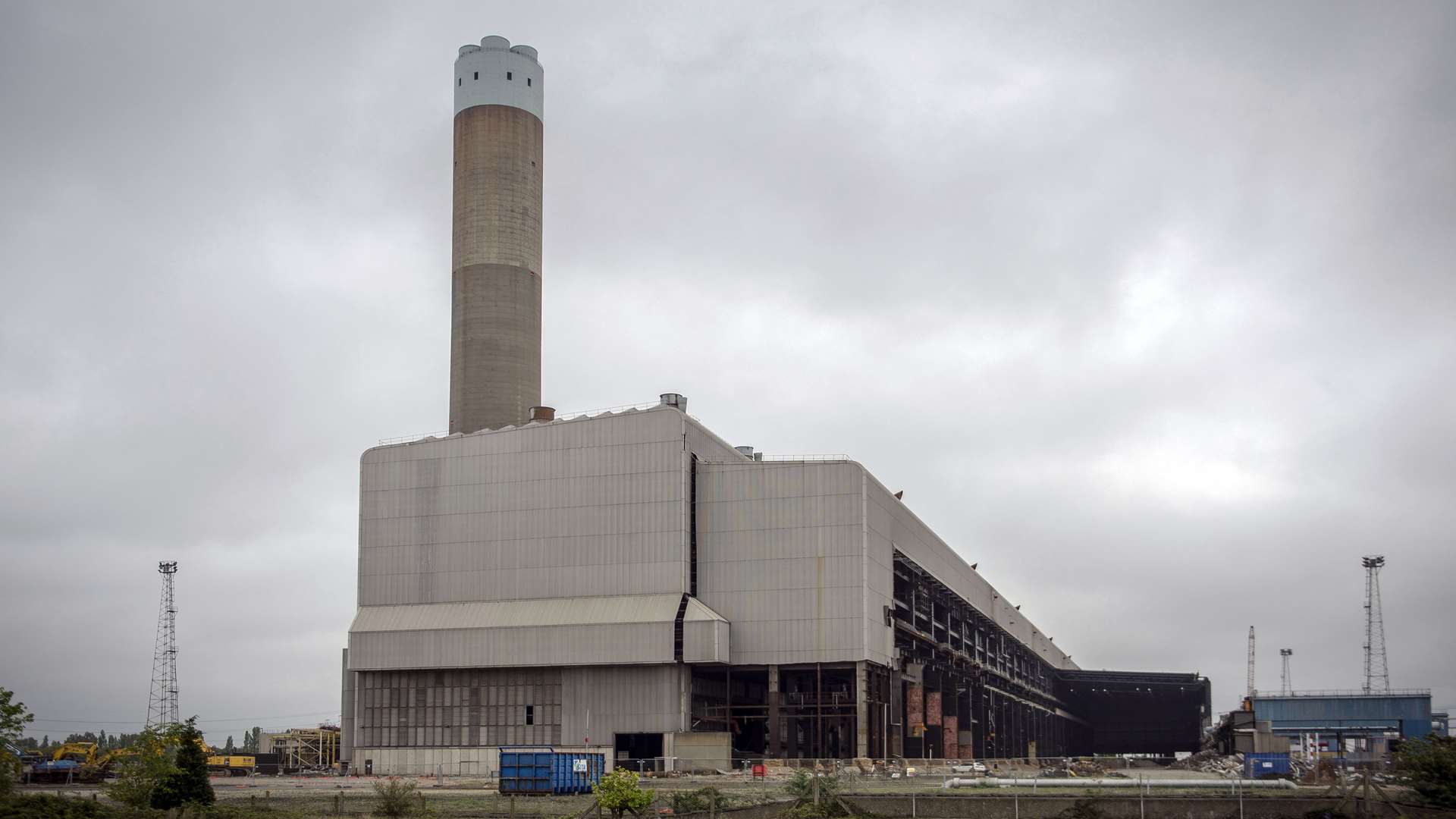 Grain Power Station pictured before demolition begins