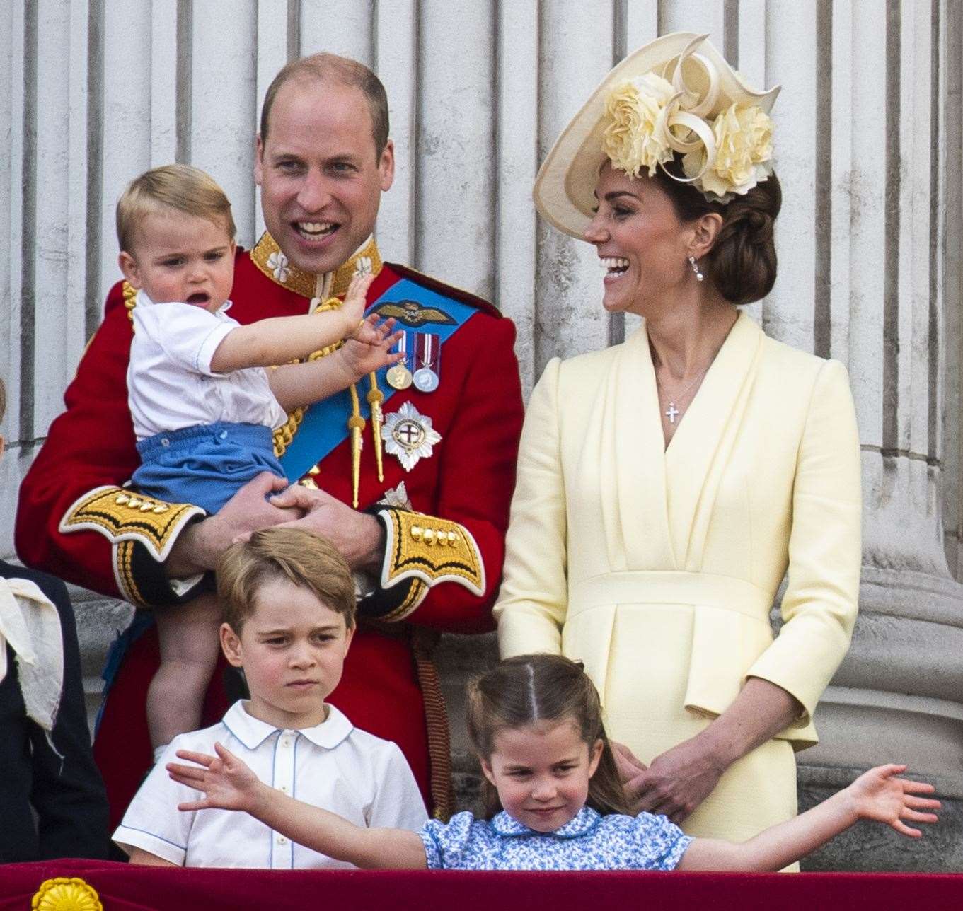 The Cambridges on the Palace balcony in 2019 (Victoria Jones/PA)