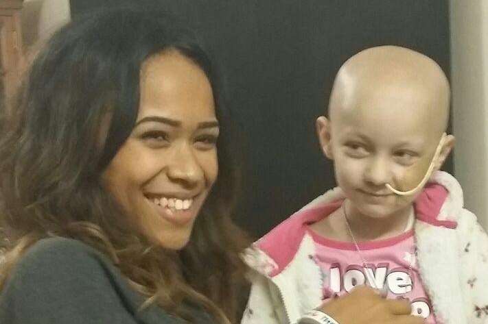 X Factor star Tamera always has time for her friend and fan Stacey.