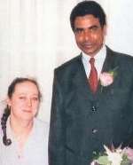 Karen Kennedy with the second man she married bigamously Quddos Abdul