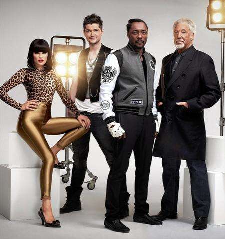 The Voice judges Jessie J, Danny O’Donoghue, will.i.am and Tom Jones Picture: BBC