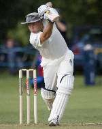 BATTING HERO: James Ashdown on his way to an unbeaten 121. Picture courtesy Dan Wise