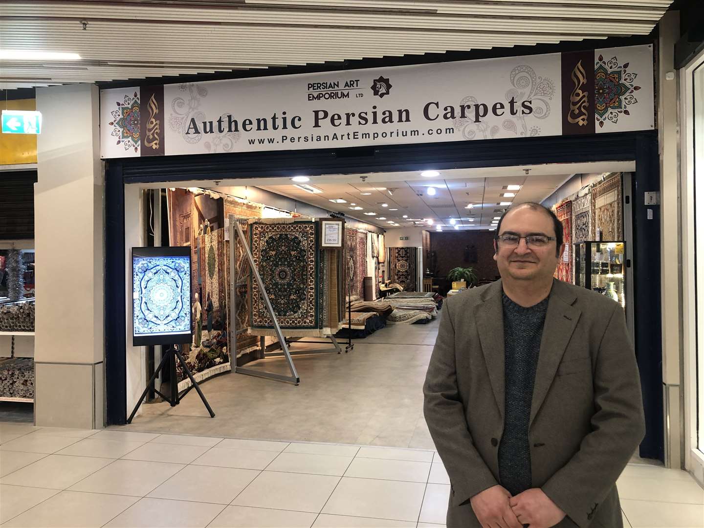 Reza Tabibi, owner of Persian Art Emporium at The Mall, Maidstone