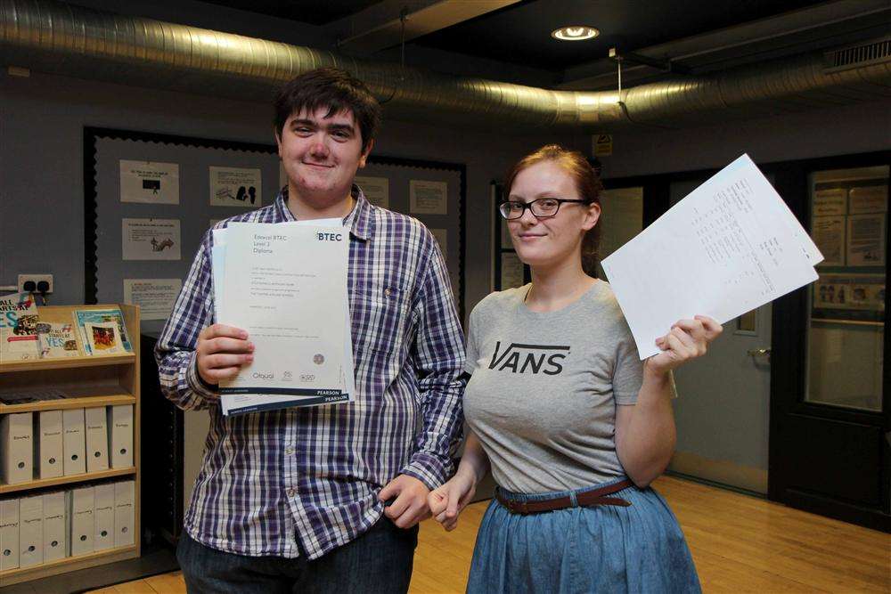 Thomas Aveling School, Rochester. Left to Right: Kyle Kemp and Laura Delaney