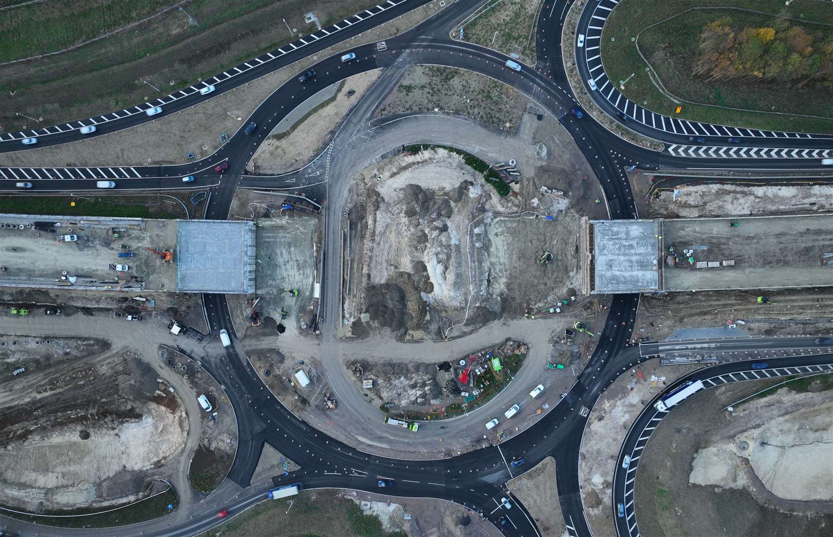 The Stockbury roundabout as of November 20, 2023. Picture: Phil Drew