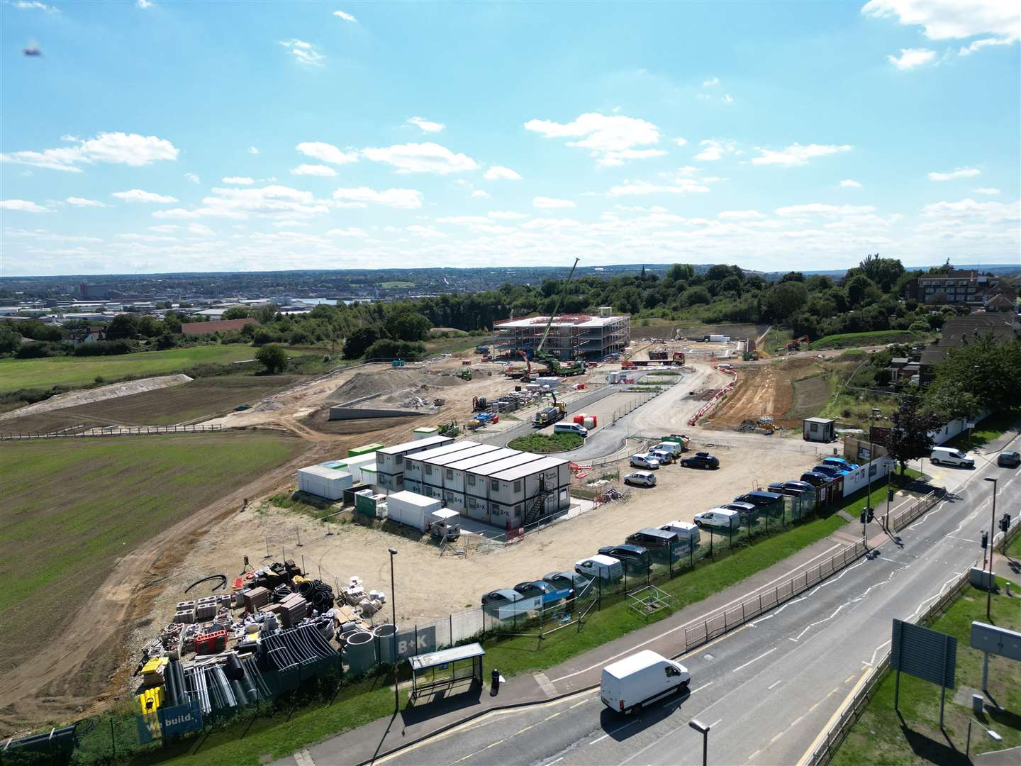 The new secondary school being built just off Frindsbury Hill, Strood. Picture: Barry Goodwin