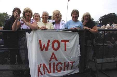A handful of Sir Cliff's fans. Picture: RICHARD EATON